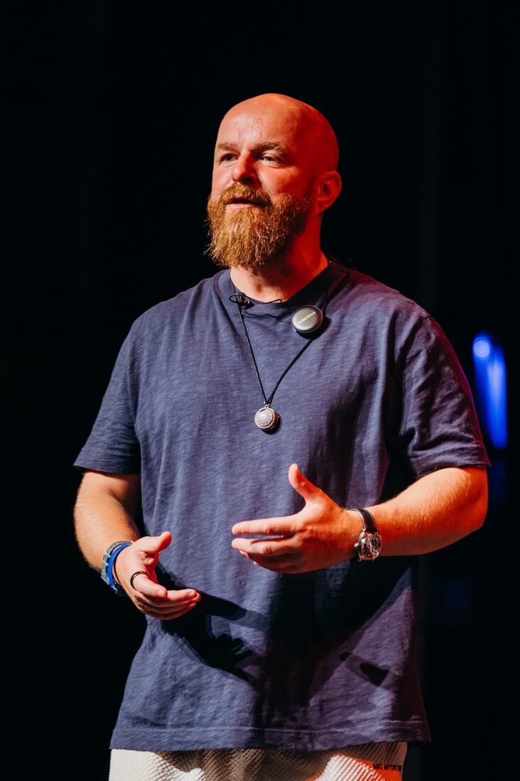 Luke Staton speaking at Inspire Beyond 2026.