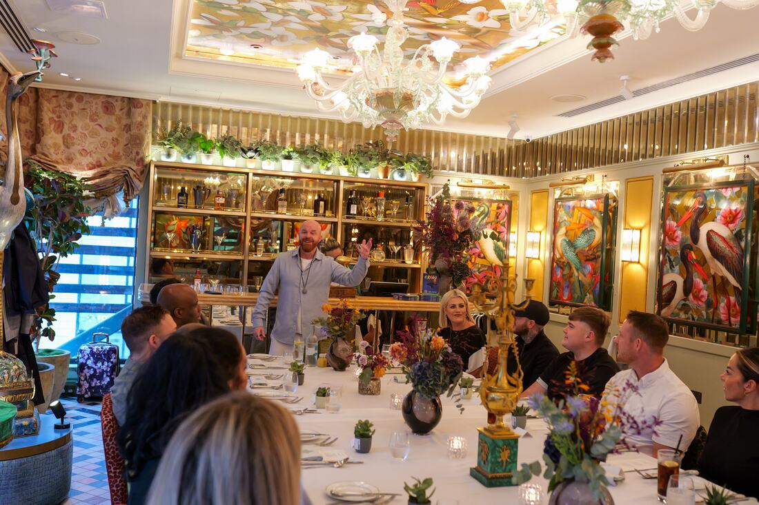 An afternoon of conversation, The Ivy Manchester.